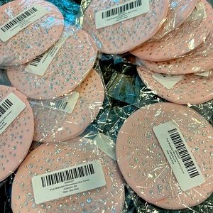 Pink Waterfall Rhinestone Bun Cover new 12 pieces